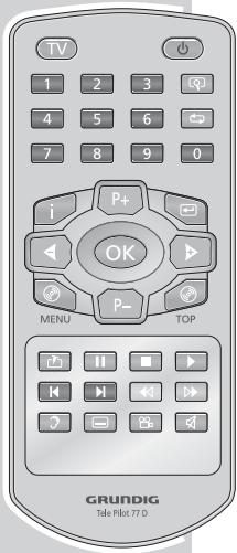 GRUNDIG GDP7700 - COMMANDE A DISTANCE DES TELEVISEURS - 1