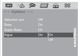 GRUNDIG GDP7700 - Amplification des aigus - 1