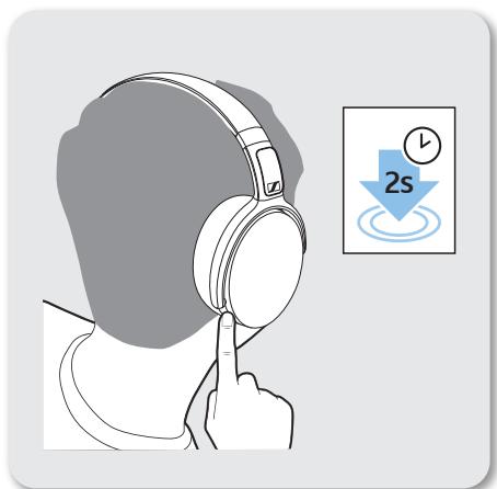 SENNHEISER HD4.50BTNC - Éteindre le casque - 1