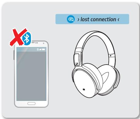 SENNHEISER HD4.50BTNC - Déconnecter le casque d'un的应用l Bluetooth - 2