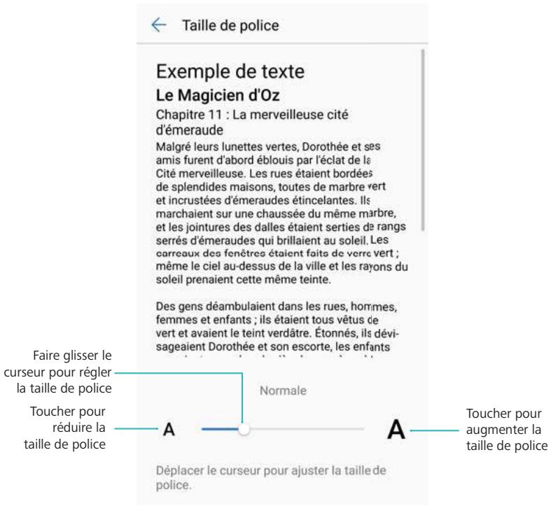 HUAWEI P10 LITE + SMARTBAND - Modifier la taille de police - 1