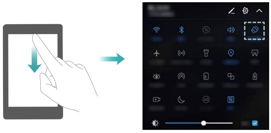HUAWEI P10 LITE + SMARTBAND - Changer l'orientation de l'écran - 1