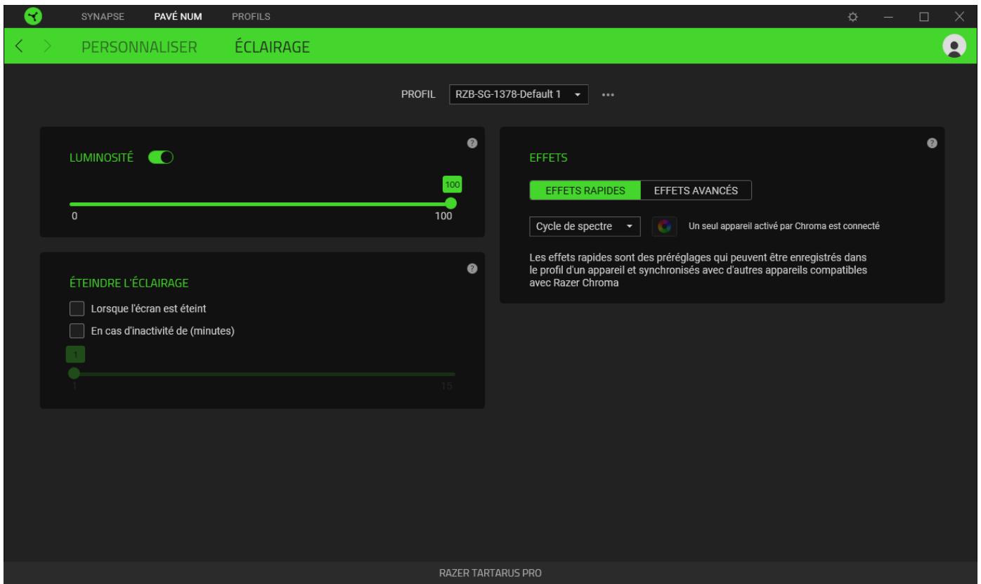RAZER Tartarus Pro - Éclairage - 1
