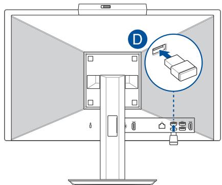 ASUSA AS7/27N7/32/N/1R - Connector un clavier ou une souris sans fil - 5
