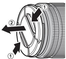 FUJIFILM RiT X-A5+15-45MM - Retrait des bouchons d'objet - 1