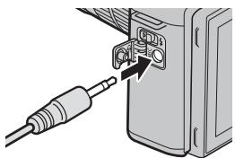 FUJIFILM RiT X-A5+15-45MM - -Utilisation d'un microphone externe - 1