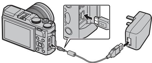 FUJIFILM RiT X-A5+15-45MM - Chargement de la batterie - 5