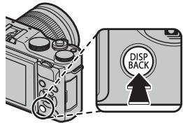 FUJIFILM RiT X-A5+15-45MM - La touche DISP/BACK - 1