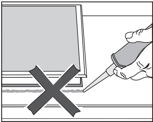 MIELE CS 1222-I - Joint entre l'appareil et le plan de travail - 1