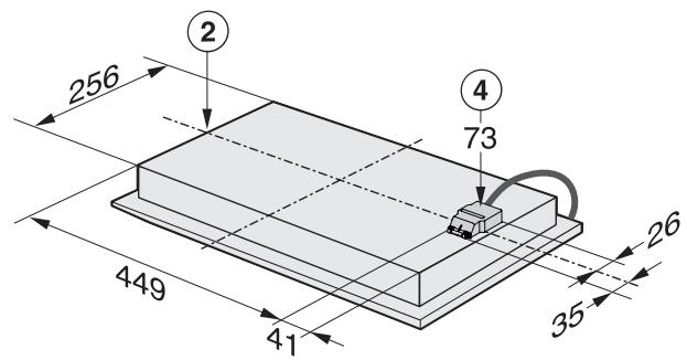 MIELE CS 1222-I - Distance de sécurité avec la créédence - 3