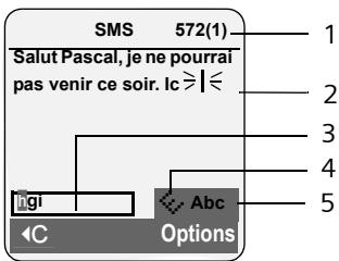 SIEMENS Gigaset iSL5 - Réduction de SMS (avec saisie intuitive) - 1