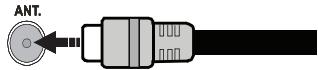 WINDSOR WD49279DLED - Branchement de l'antenne/Cable - 1