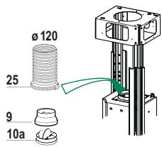 ROBLIN ICE CUBE 5042000INOX - Branchement avec un tube de 0120 - 2