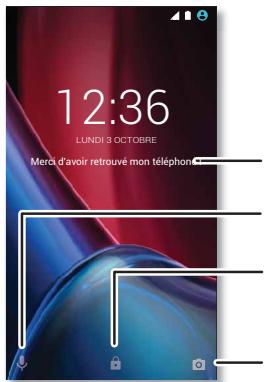 LENOVO MOTO G4 PLUS BLACK - Marche, arrêt, verrouillage et déverrouillage - 1