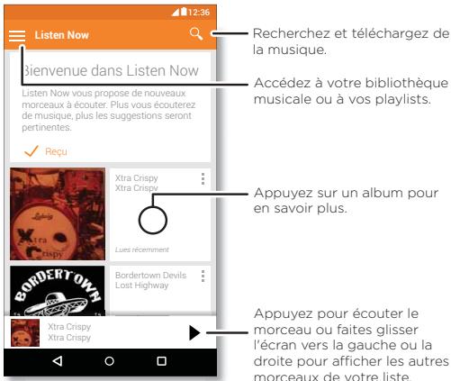 LENOVO MOTO G4 PLUS BLACK - Démarrage rapide : musique - 1