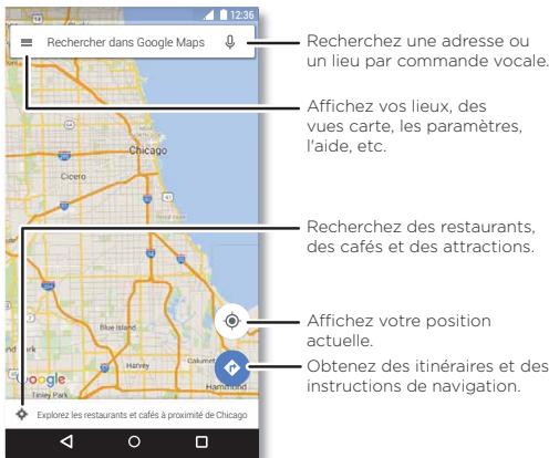 LENOVO MOTO G4 PLUS BLACK - Démarrage rapide :localisation et déplacements - 1