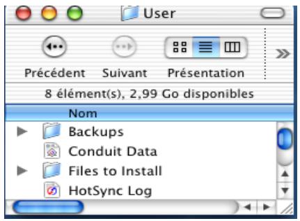 PALM Zire71 - Opérations HotSync directes : ordinateurs Macintosh - 1