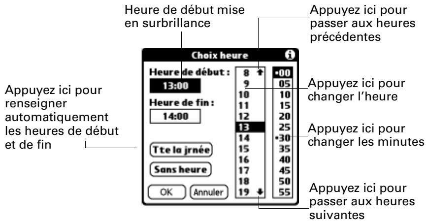 PALM Zire71 - Pour planifier un événement à la date du jour : - 3