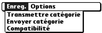 PALM Zire71 - Menu Enreg. - 1