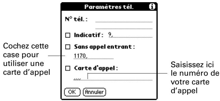 PALM Zire71 - Pour utiliser une carte d'appoint : - 1