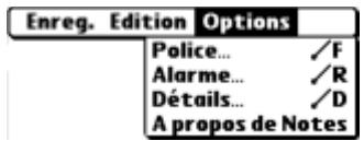 PALM Zire71 - Menu Options - 2