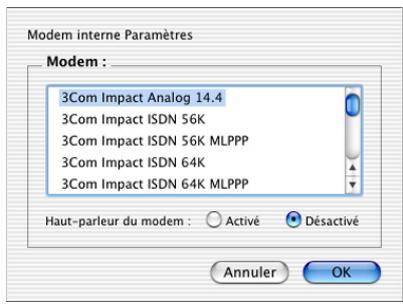 PALM Zire71 - Pour préparer un Macintosh en vue d'une opération HotSync par modem : - 1