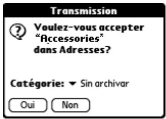PALM Zire71 - Pour receivevoir des données transmises par infrarouge : - 1