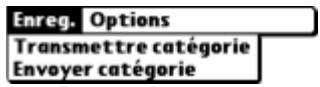 PALM Zire71 - Menus Enreg. - 1