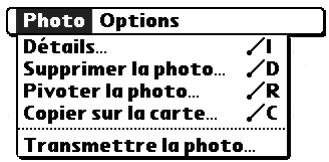 PALM Zire71 - Menu Photo - 2