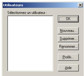 PALM Zire71 - Pour creer un profil utiliseur sous Windows : - 1
