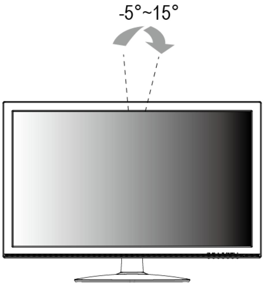 HANNSPREE HS245HPB - AJUSTER L'ANGLE DE VUE - 1