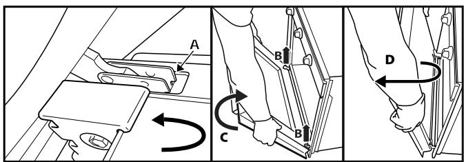 KITCHENAID KOLSP60602 - Pour remonter la porte : - 1