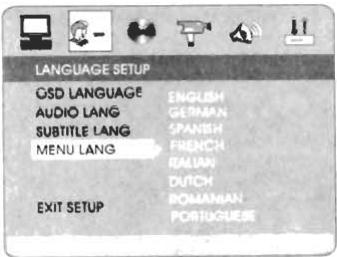 AKAT QXL 7050U - CONFIGURATION DE LA LANGUAGE - 1
