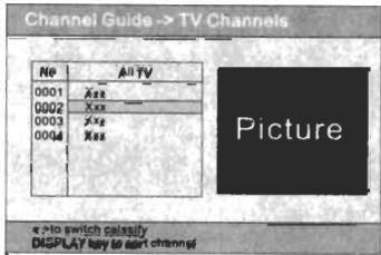 AKAT QXL 7050U - TV Channels - 1