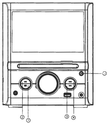AKAT QXL 7050U - Fonctions des touches en face avant - 1