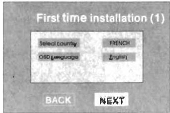 AKAT QXL 7050U - Installation initiale après la mise sous tension - 2