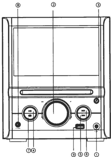 AKAT QXL 7050U - Fonctions en face avant - 1
