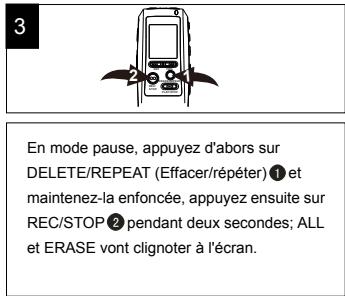 MPMAN ICR110 - Suppression de tous les messages dans les 4 dossiers de fichiers - 1