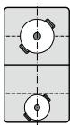 NEFF T52D83X2C - Utilisation comme deux zones de cuisson - 1