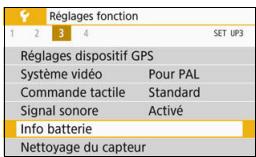 CANON 800D - Fonctions de la touche INFO - 4