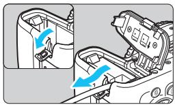 CANON 800D - Insérez le coupleur secteur. - 1