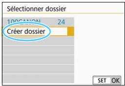 CANON 800D - Choisissez [Sélectionner dossier]. - 1