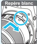 CANON 800D - Repere blanc Repere rouge Montez l'objectif (p. 49). - 1