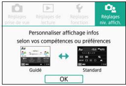CANON 800D - Affichez les onglets principaux. - 1