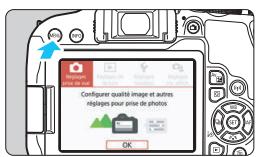 CANON 800D - MENU Réglage du niveau d'affichage de l'écran - 1