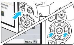 CANON 800D - Affichez les onglets principaux. - 1