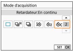 CANON 800D - _C : Retardateur:En continu - 3