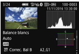 CANON 800D - - Informations sur la balance des blancs - 1