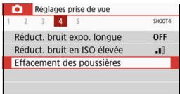 CANON 800D - Obtention des données d'effacement des poussières - 1