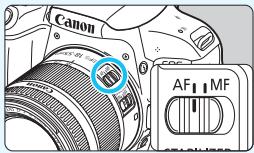 CANON 800D - Positionnez le selecteur de mode de mise au point de - 1